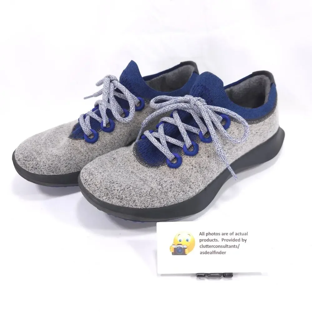 Allbirds Wool Dasher Mizzle Lace Up Athletic Running Shoe Womens Size 9 Black